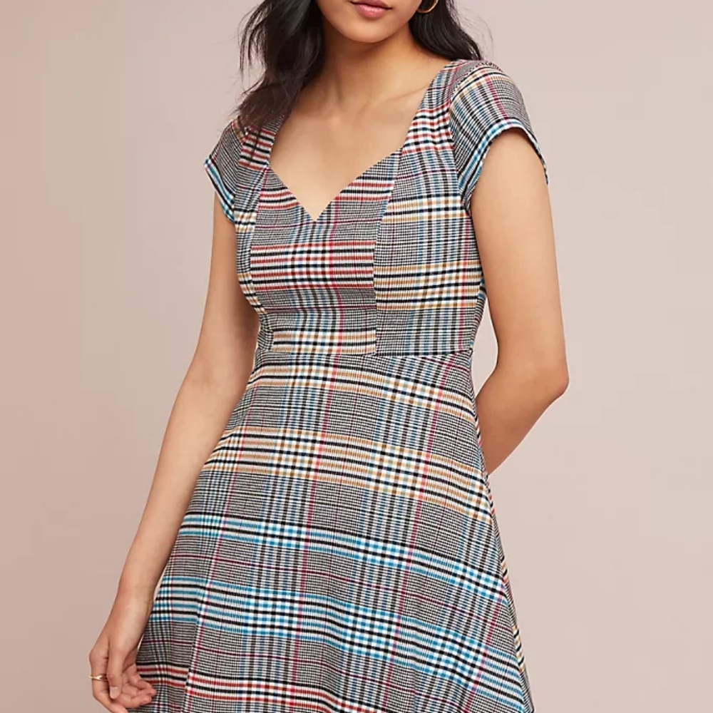 Anthropologie Plaid Dress